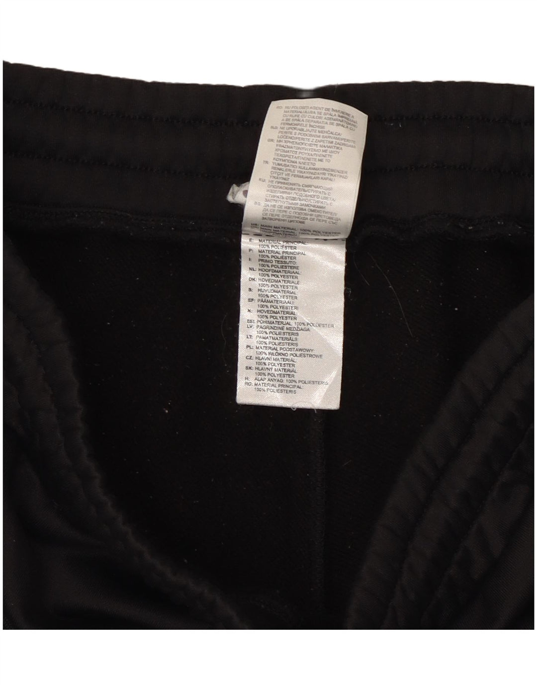 Pantaloni de trening Adidas pentru femei Joggeri UK 12 Poliester mediu negru