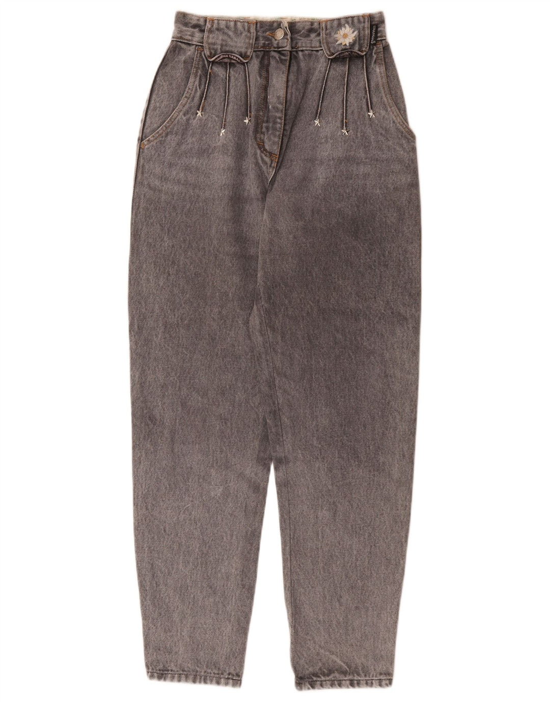 Cappopera blugi conici pentru femei W24 L27 bumbac gri