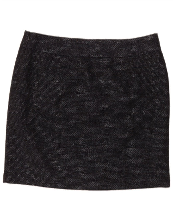 Fusta mini pentru femei Phase Eight UK 14 mare W34 bumbac negru