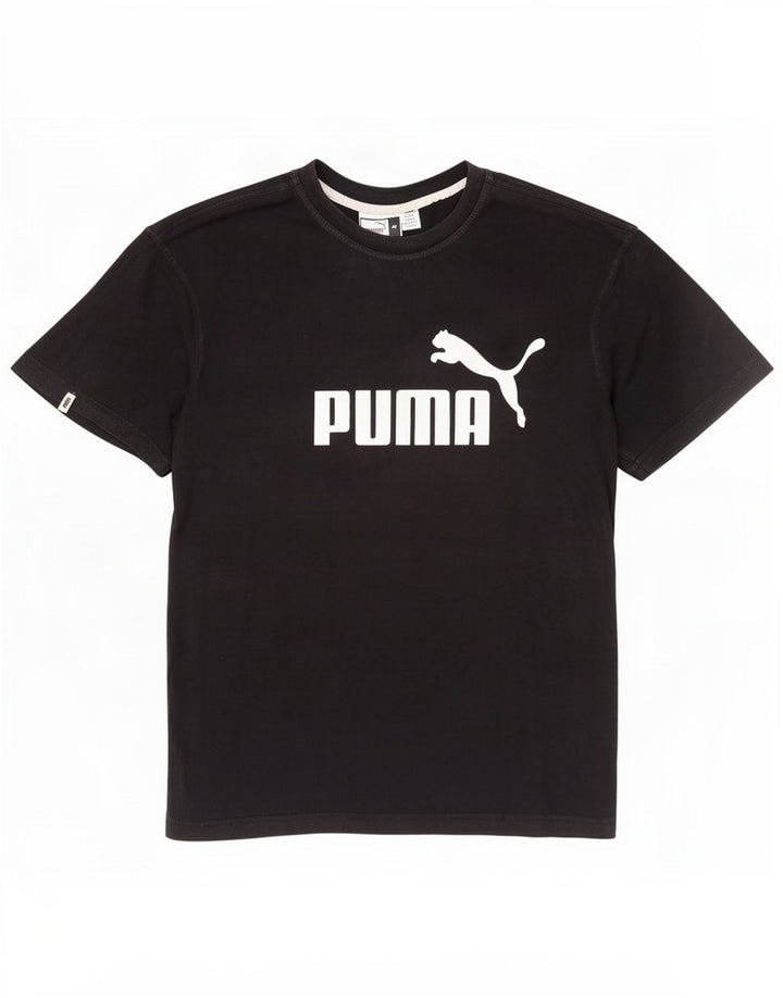 Tricou grafic Puma pentru bărbați Top mediu negru bumbac