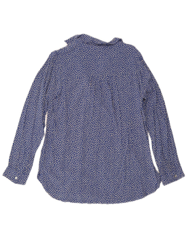 Cămașă pulover pentru femei Fat Face UK 12 Medium Blue Floral Viscose