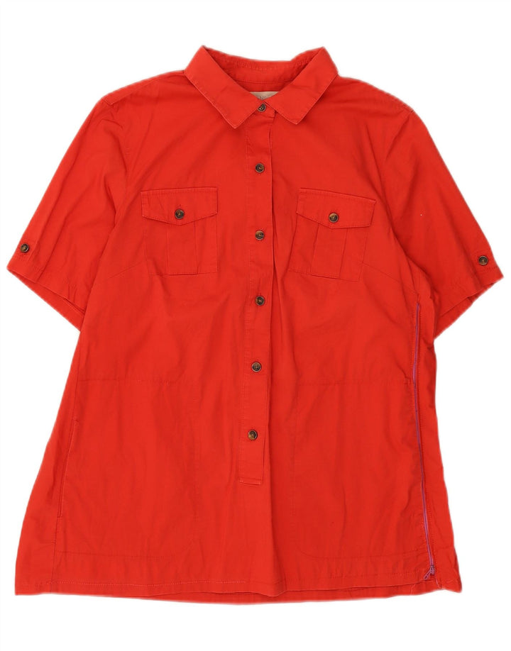 BANANA REPUBLIC Cămașă pulover cu mânecă scurtă pentru femei US 6 Medium Red