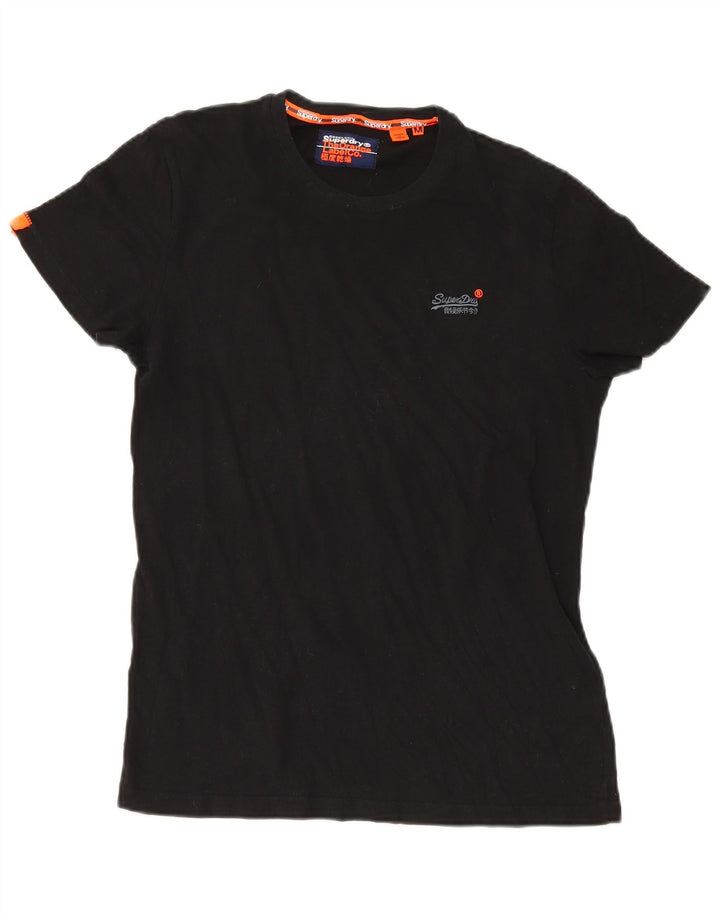 Tricou Superdry pentru bărbați Top mediu negru bumbac