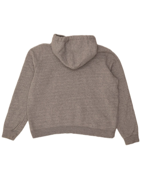 Jack Wills Pulover supradimensionat cu glugă cu grafic pentru femei UK 18 XL bumbac gri