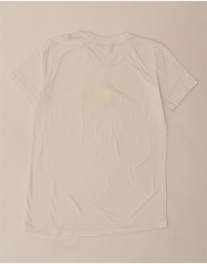 DIESEL Womens Graphic T-Shirt Top UK 12 Medium White Vintage Diesel and Second-Hand Diesel from Messina Hembry 