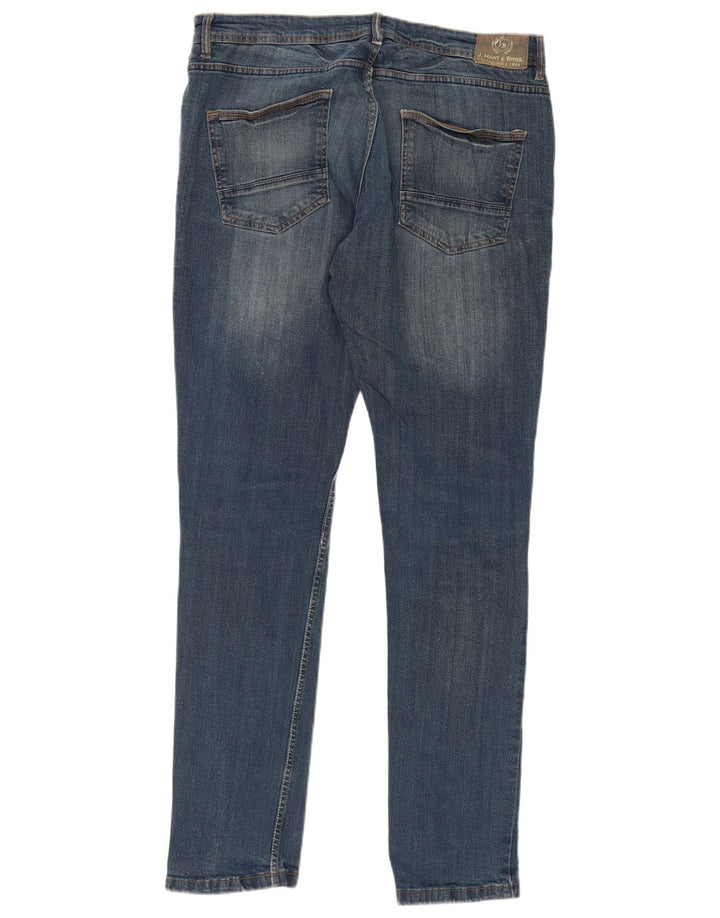 J. HART & BROS Blugi skinny pentru bărbați IT 50 Large W36 L30 Blue Bumbac