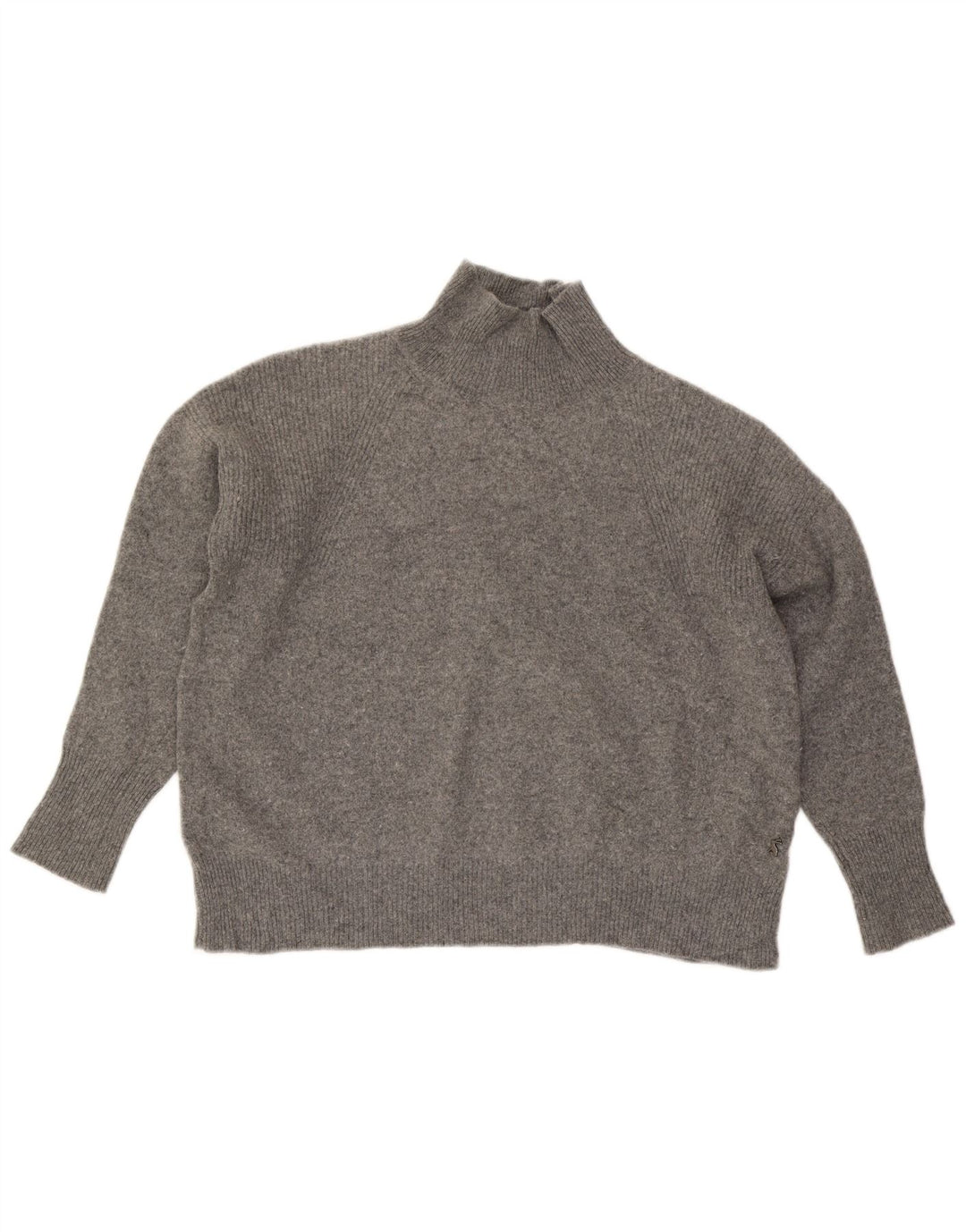 JOULES Pulover supradimensionat cu gât țestoasă pentru femei UK 18 XL Lână gri