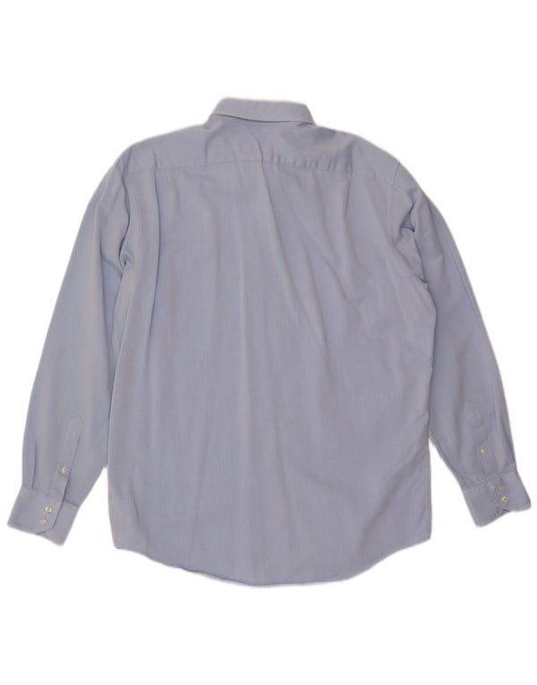 Cămașă LACOSTE pentru bărbați, cu ajustare normală, mărimea 43, mare, albastru, bumbac