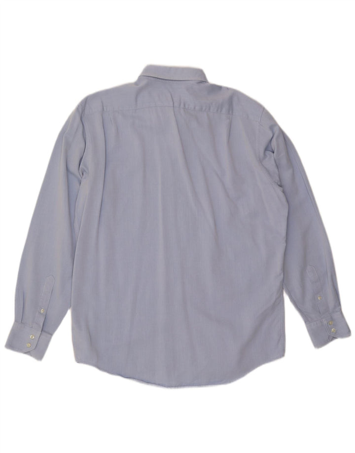 Cămașă LACOSTE pentru bărbați, cu ajustare normală, mărimea 43, mare, albastru, bumbac