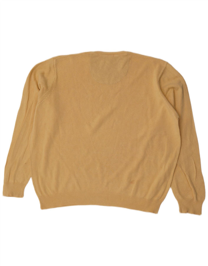 Pulover Marks & Spencer pentru bărbați, Blue Harbour, cu decolteu rotund, XL, galben