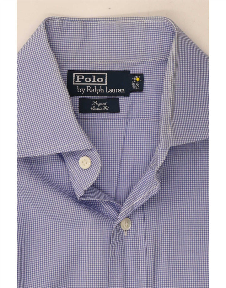 Cămașă Regent pentru bărbați Polo Ralph Lauren Mărimea 15 1/2 Medium Blue Gingham