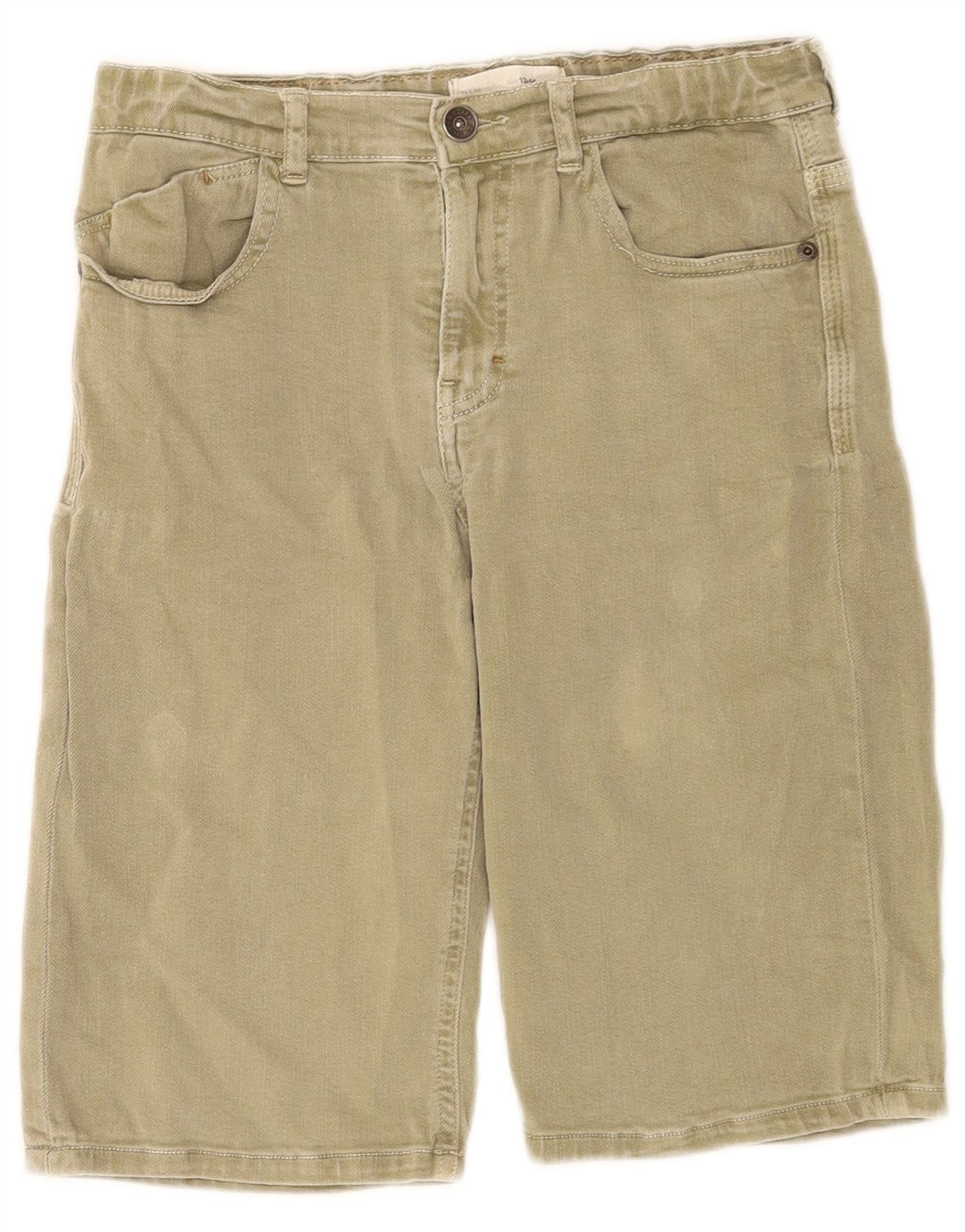 Pantaloni scurți din denim pentru băieți Zara 13-14 ani W28 kaki