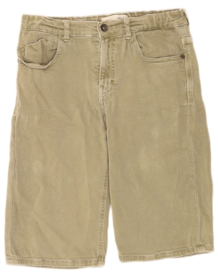 Pantaloni scurți din denim pentru băieți Zara 13-14 ani W28 kaki