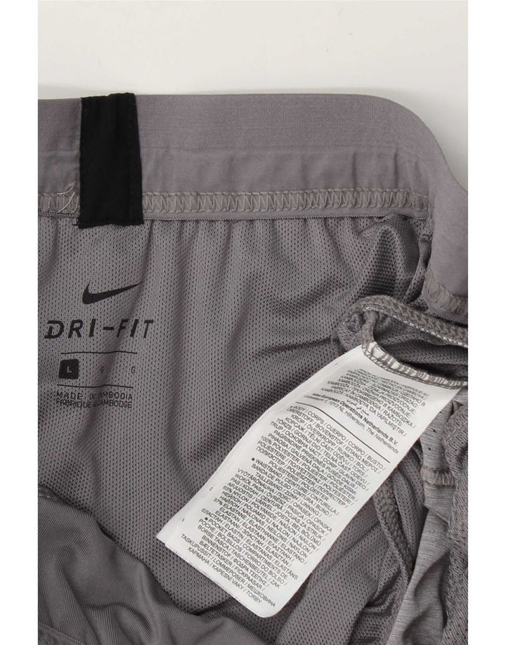 Pantaloni scurți sport Nike Dri Fit pentru bărbați, mari, gri, poliester