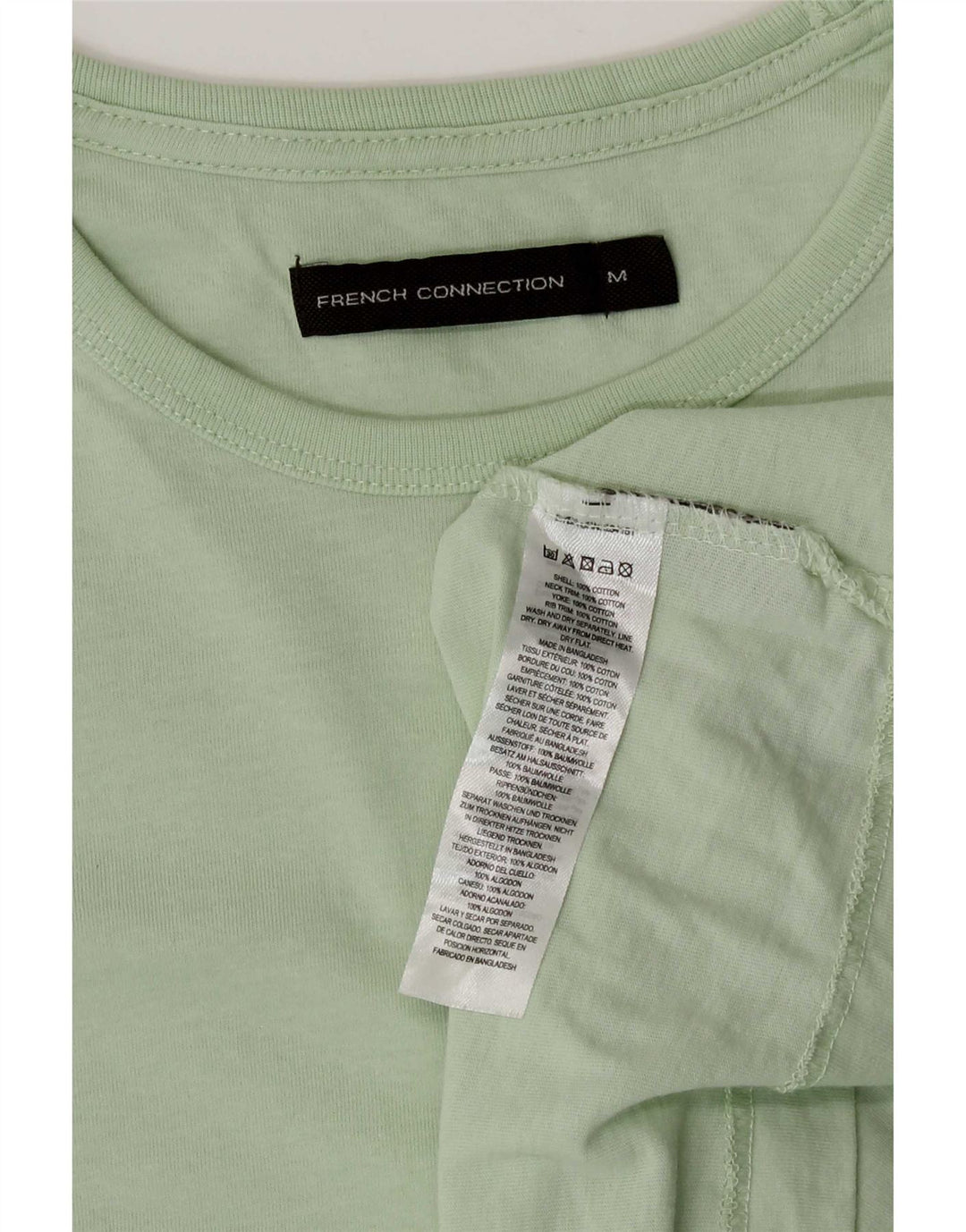 Tricou pentru bărbați French Connection Top Bumbac verde mediu