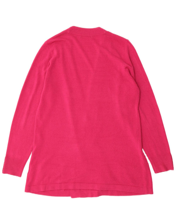 Pulover cardigan deschis pentru femei Marks & Spencer UK 20 2XL roz acrilic