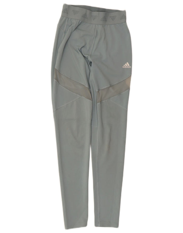 Leggings Adidas Aeroready Graphic pentru femei UK 8/10 Small Blue