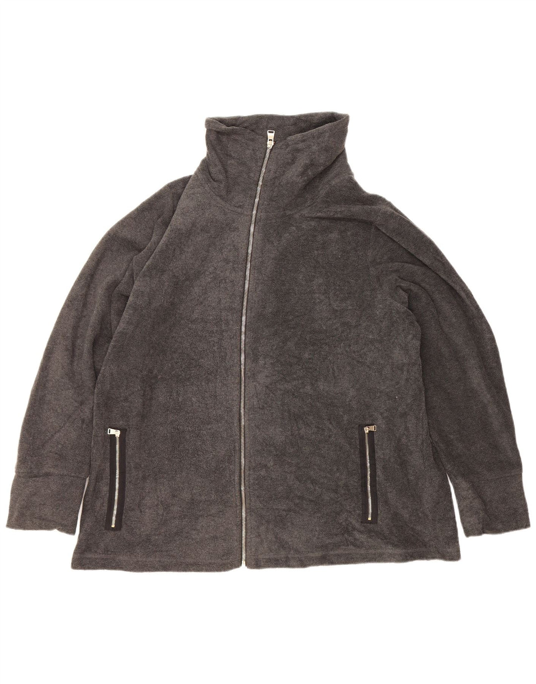 Jachetă din lână Calvin Klein pentru femei cu grafică UK 20 2XL poliester gri