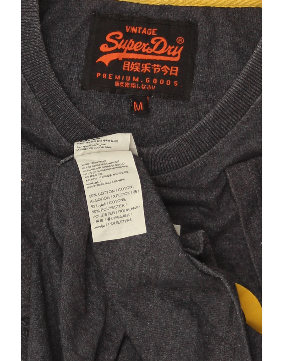 Tricou grafic pentru bărbați SUPERDRY Top din bumbac gri mediu