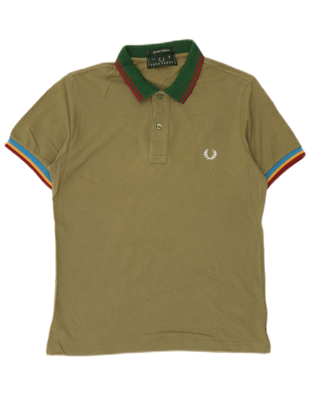 FRED PERRY Tricou polo pentru bărbați, bumbac verde mic