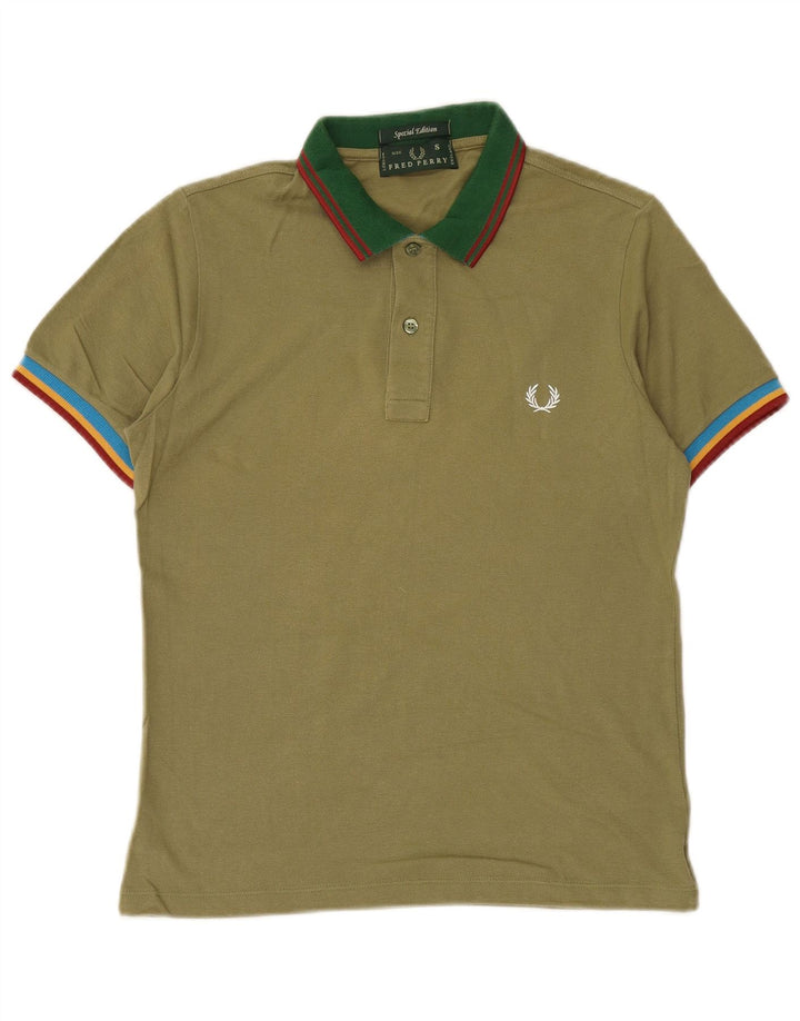 FRED PERRY Tricou polo pentru bărbați, bumbac verde mic