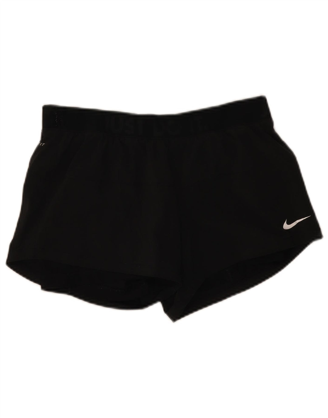 Pantaloni scurți sport Nike Dri Fit pentru femei UK 14 Medium Black