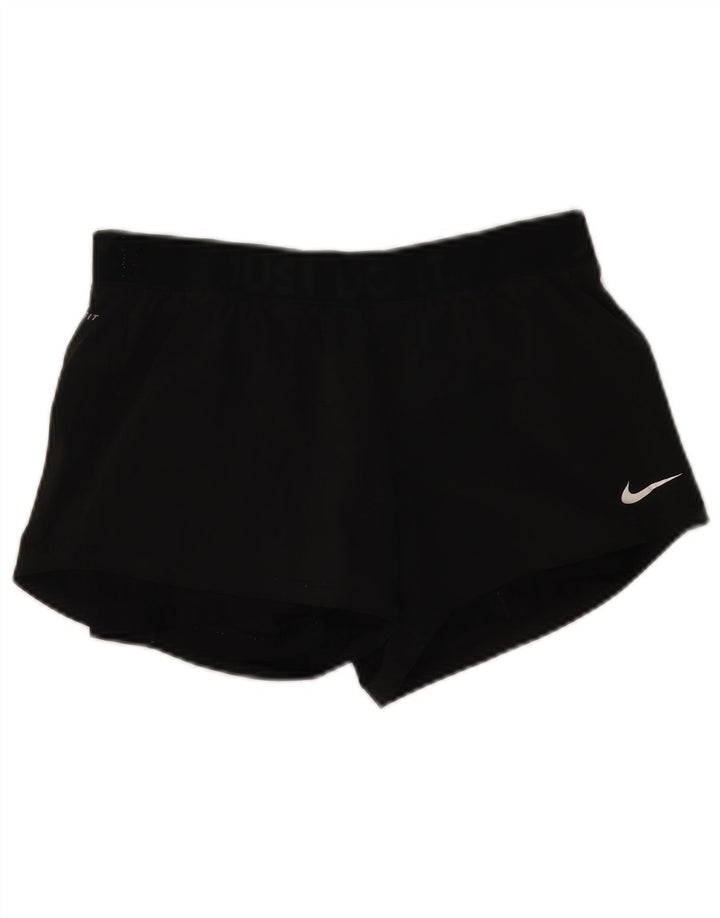 Pantaloni scurți sport Nike Dri Fit pentru femei UK 14 Medium Black