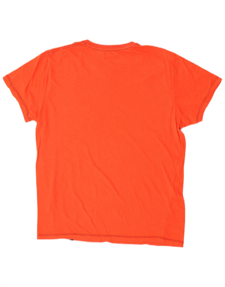 Tricou grafic pentru bărbați Avirex Top mare portocaliu