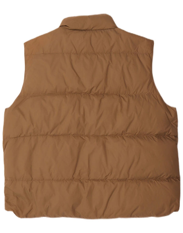 Napapijri Mens Reversible Graphic Padded Gilet UK 44 2XL Brown Polyester