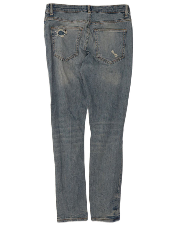 Blugi pentru bărbați slim învechiți Zara EU 40 Medium L31 L29 Bumbac albastru