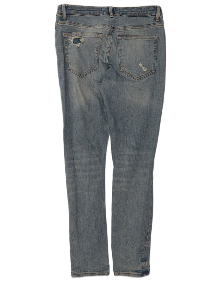 Blugi pentru bărbați slim învechiți Zara EU 40 Medium L31 L29 Bumbac albastru