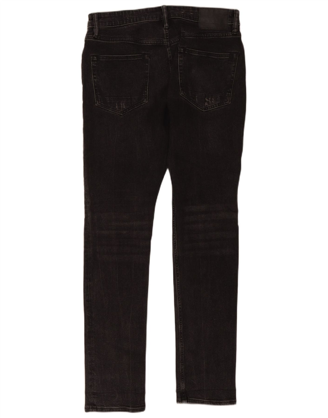 All Saints Blugi slim pentru bărbați, învechiți, L30 L32, bumbac negru