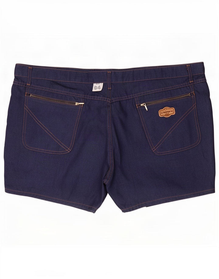 Pantaloni scurți din denim pentru femei Crown 4XL W46 bleumarin