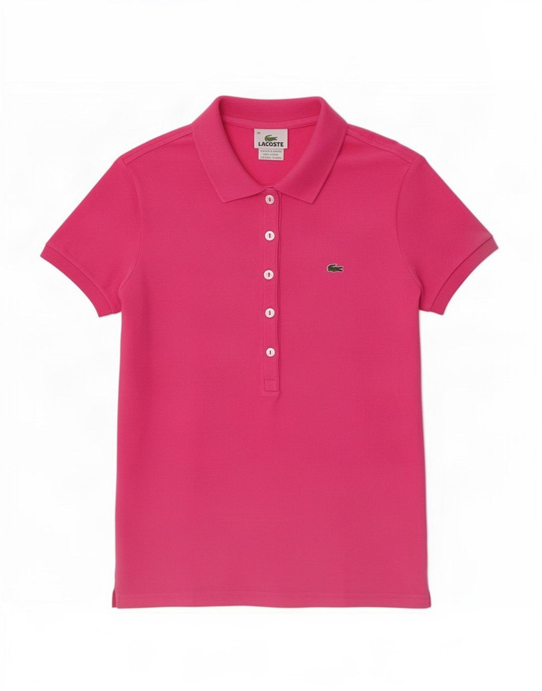 Tricou polo Lacoste pentru femei EU 38, bumbac roz mediu