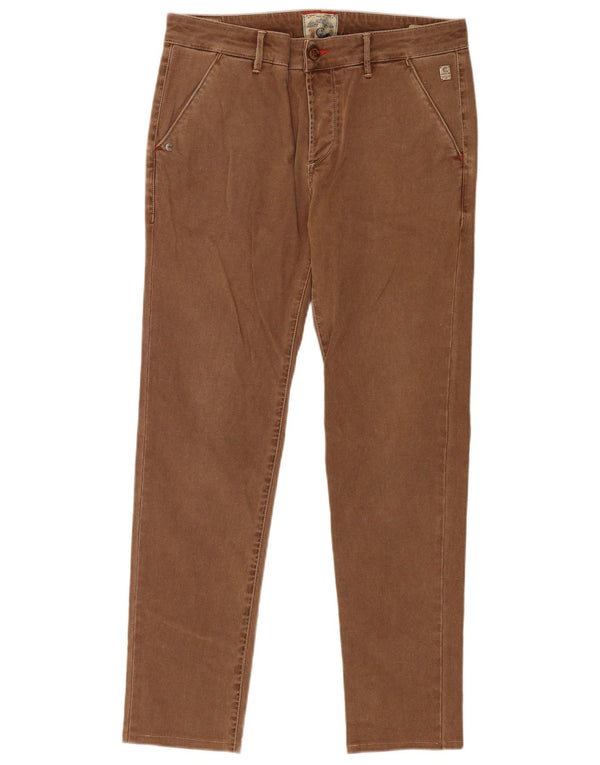 Pantaloni chino pentru bărbați de camuflaj AR și J, slim fit, IT 48 Medium L34 L31 Maro