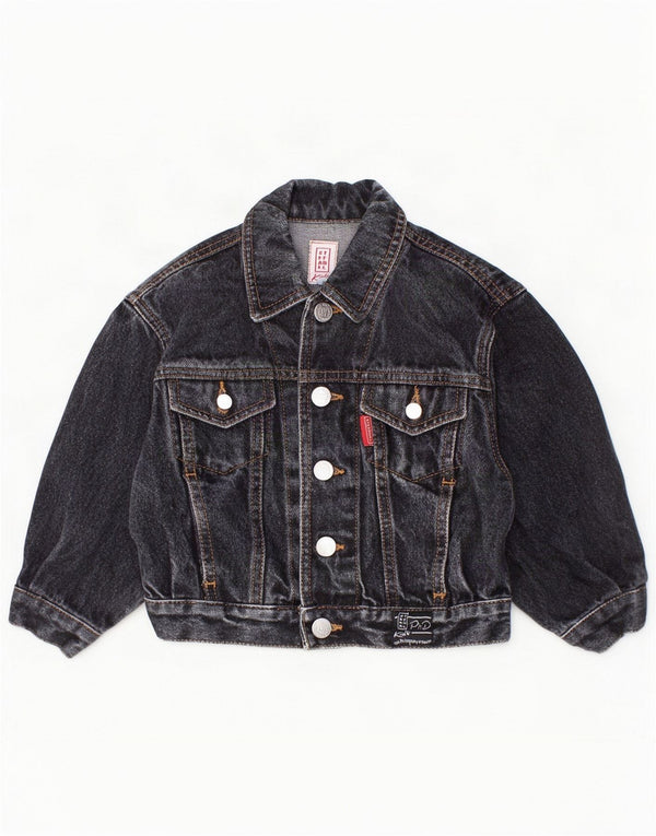 Stefanel Jacheta Denim Baieti 18-24 Luni Gri Bumbac