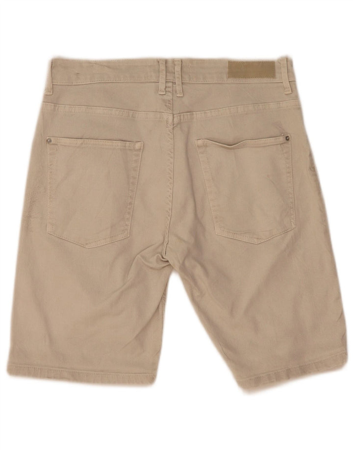Pantaloni scurți casual pentru bărbați Zara EU 42 Large W32 Bej