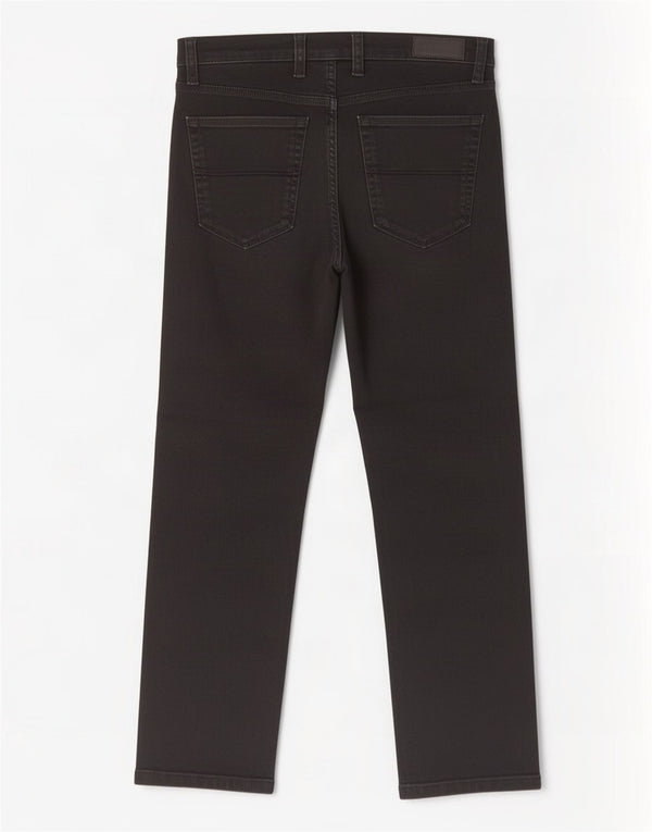 Blugi drepți obișnuiți pentru bărbați Marks & Spencer W34 L29 bumbac negru