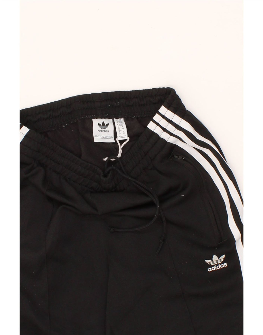ADIDAS Womens Tracksuit Trousers UK 6 XS Black Polyester Vintage Adidas and Second-Hand Adidas from Messina Hembry 