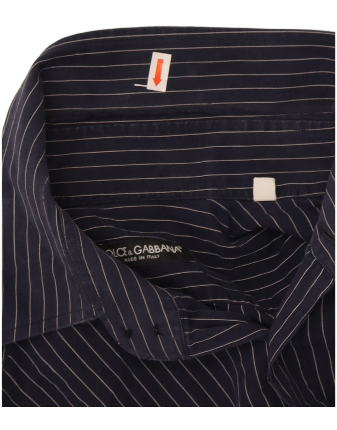 Cămașă pentru bărbați Dolce & Gabbana Mărimea 40 15 3/4 Mediu bleumarin cu dungi