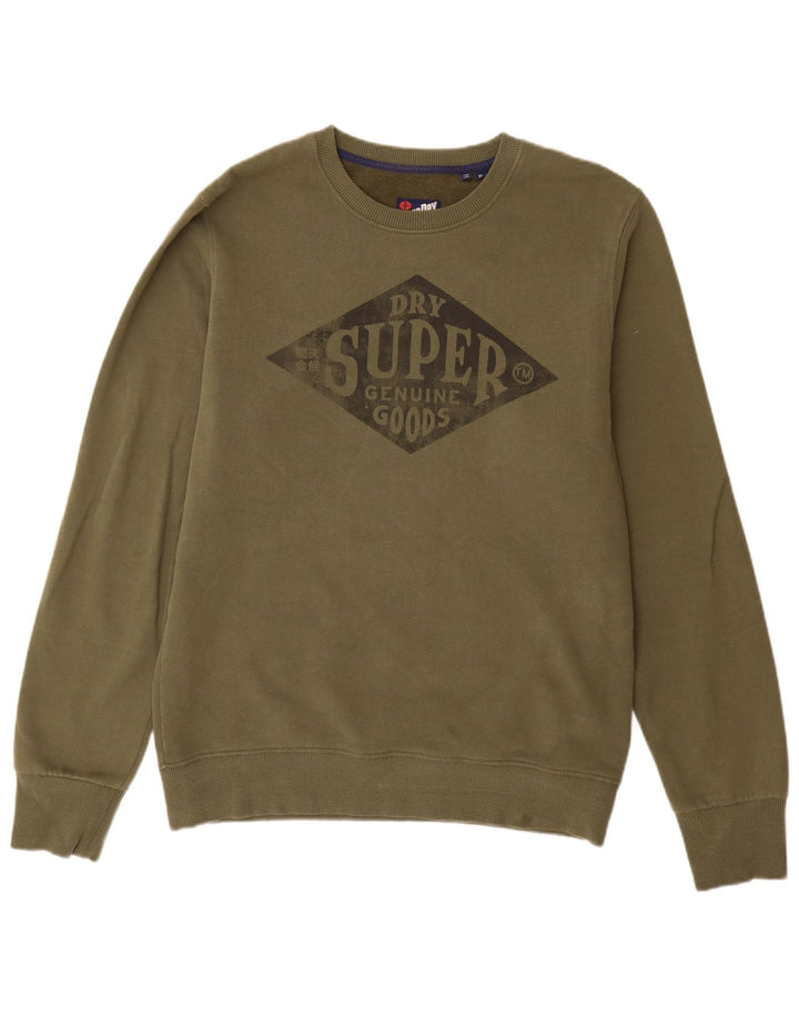 Pulover grafic Superdry pentru bărbați, bumbac XL kaki
