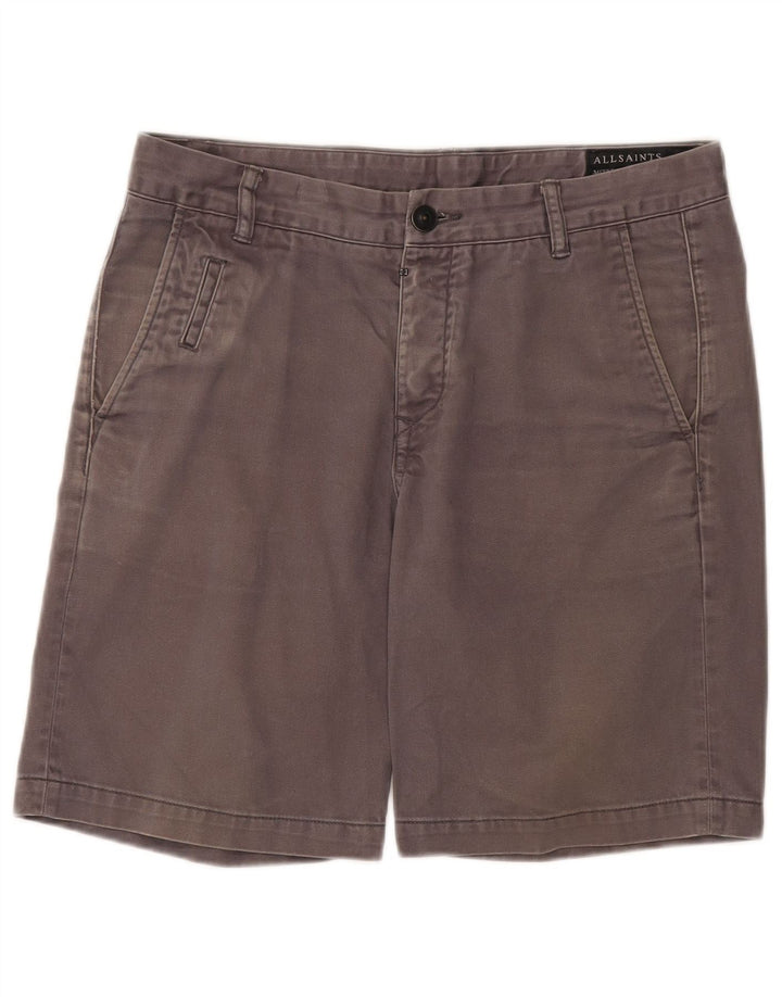Pantaloni scurți chino pentru bărbați All Saints W31 bumbac gri mediu