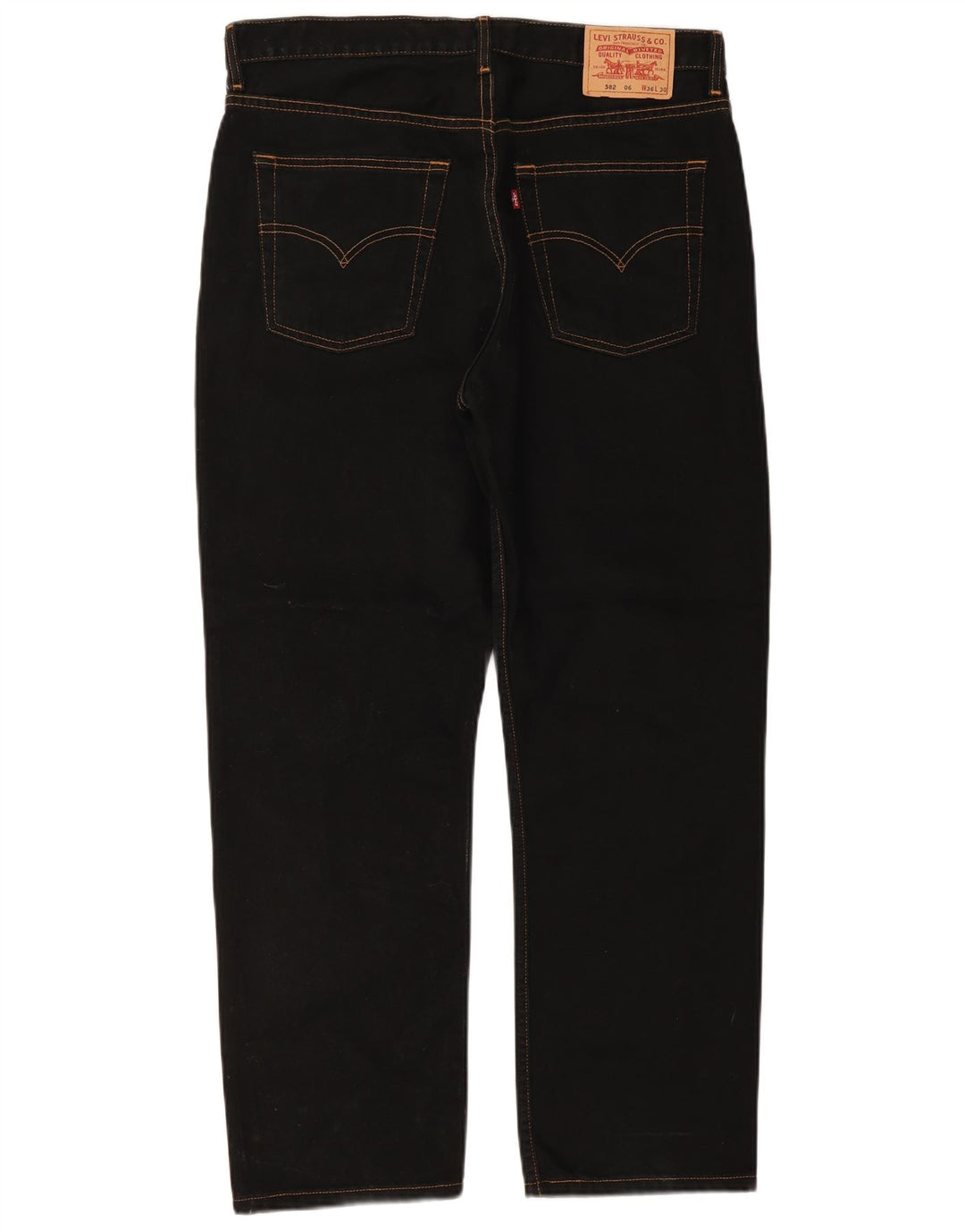 Blugi drepti pentru bărbați Levi's 582 W36 L30 negri