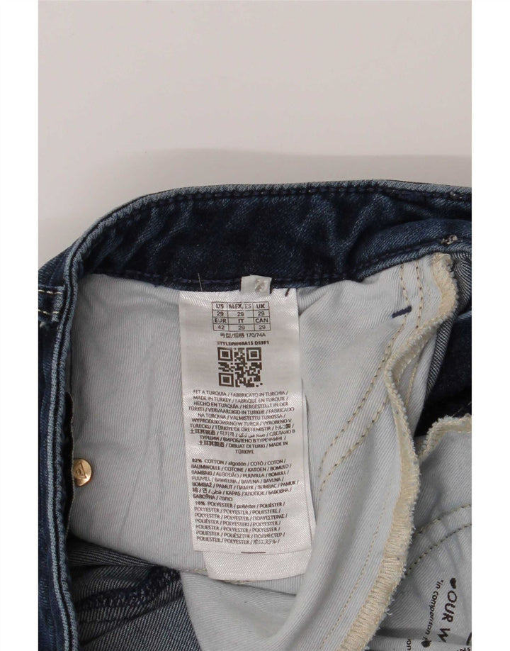 Blugi drepte pentru femei Guess W29 L30 bumbac albastru