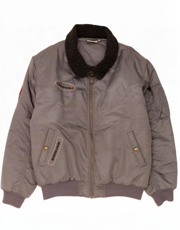 Jachetă căptușită pentru bărbați Identic IT 56/58 XL Gri din nailon color bloc