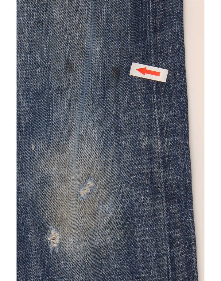 Blugi Lee Zed Distressed drepte pentru bărbați W32 L32 bumbac albastru