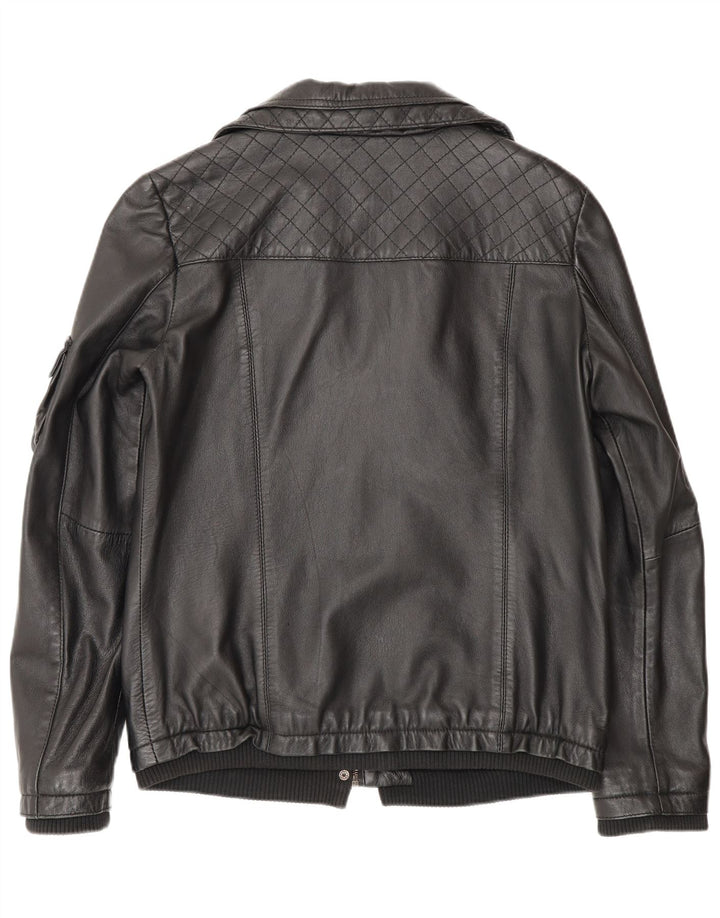 Jachetă de piele Lee Cooper pentru femei UK 12 Medium Black