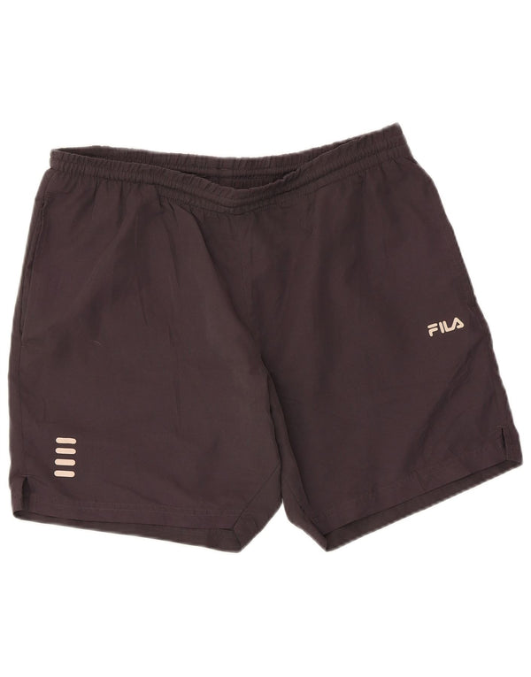 Pantaloni scurți sport Fila pentru bărbați, gri mediu, poliester