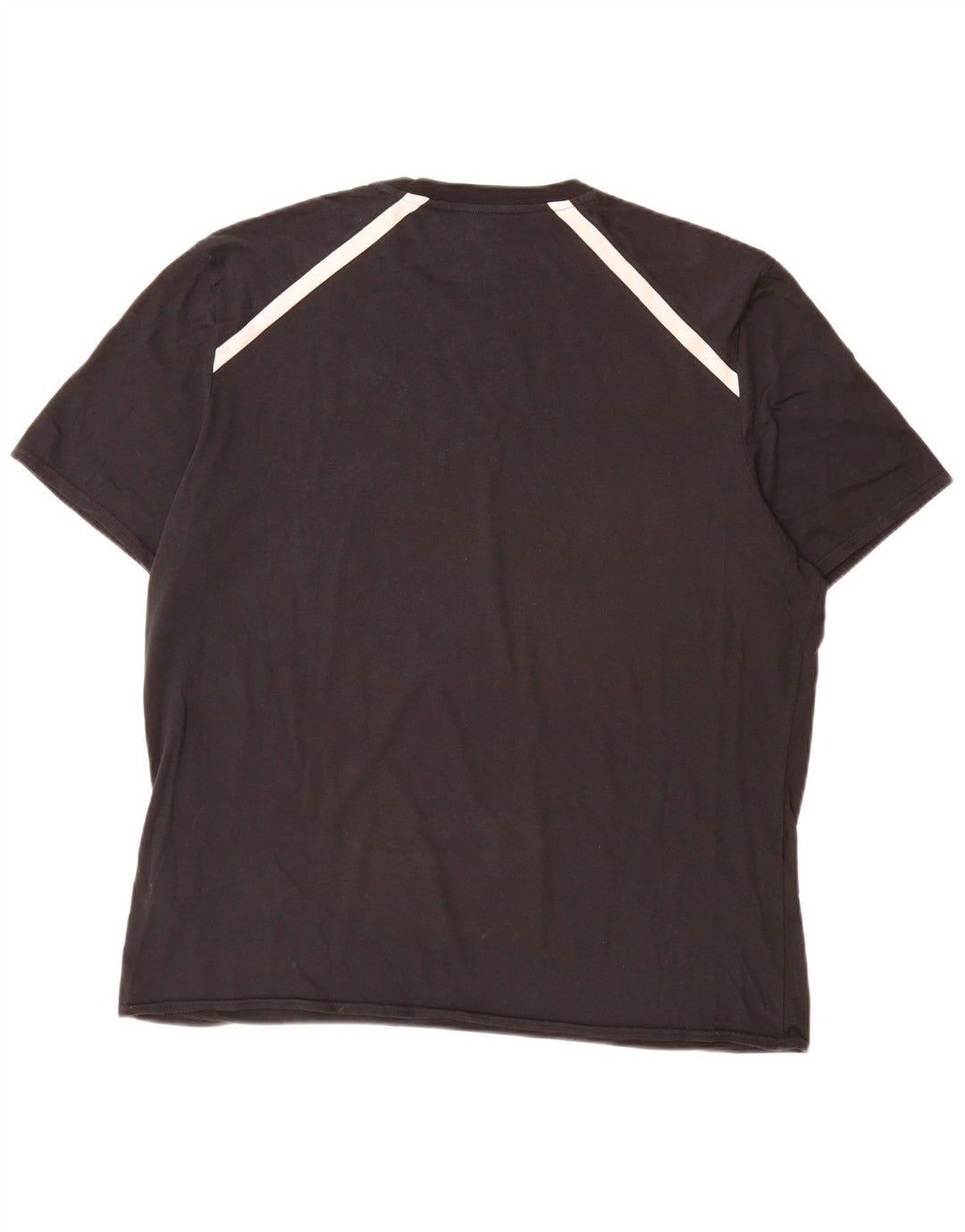 Tricou grafic pentru bărbați UMBRO Top 2XL, bumbac negru color bloc