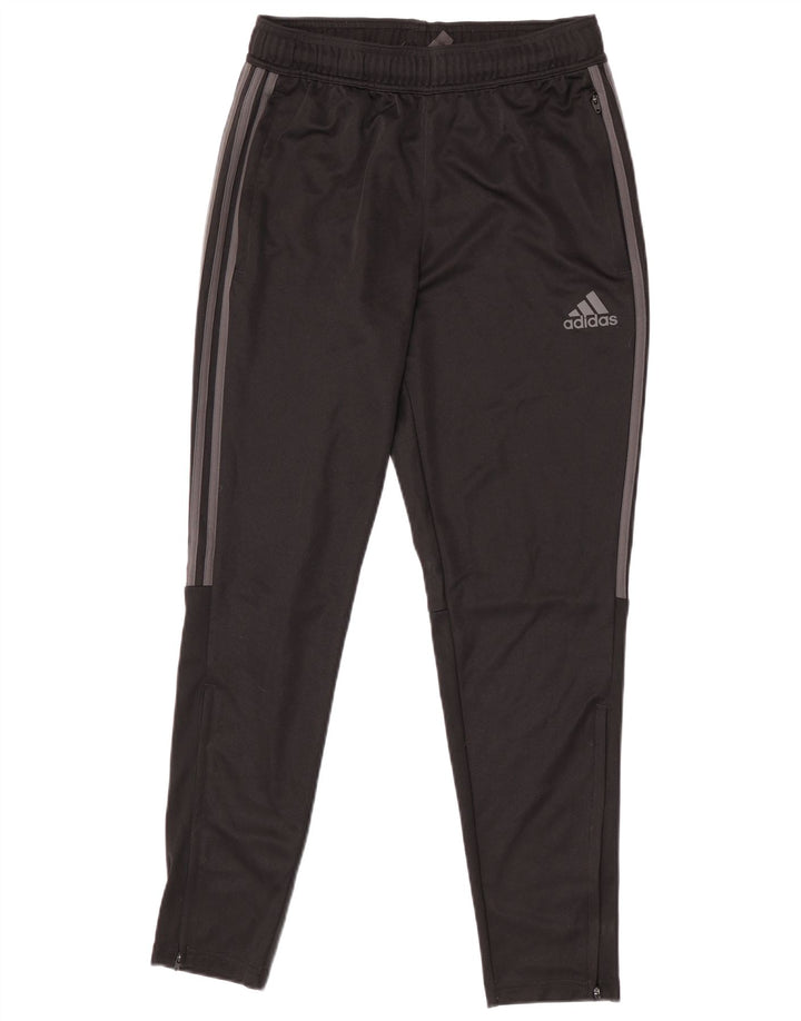 Pantaloni de trening Adidas pentru bărbați, poliester mediu negru